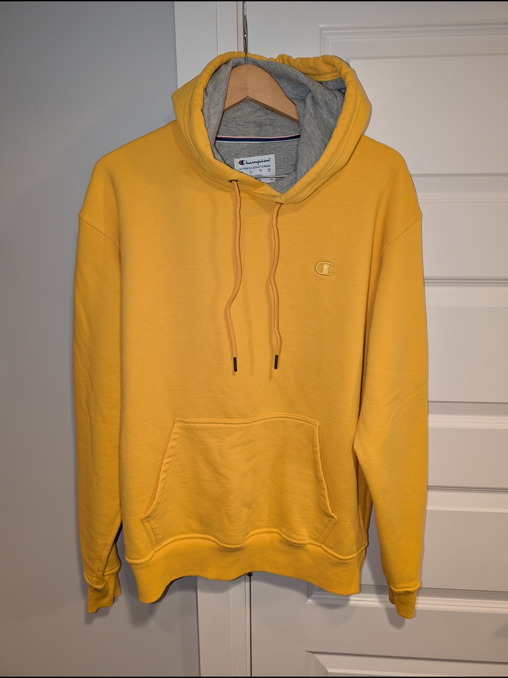 Champion Men’s Yellow Pullover Hoodie